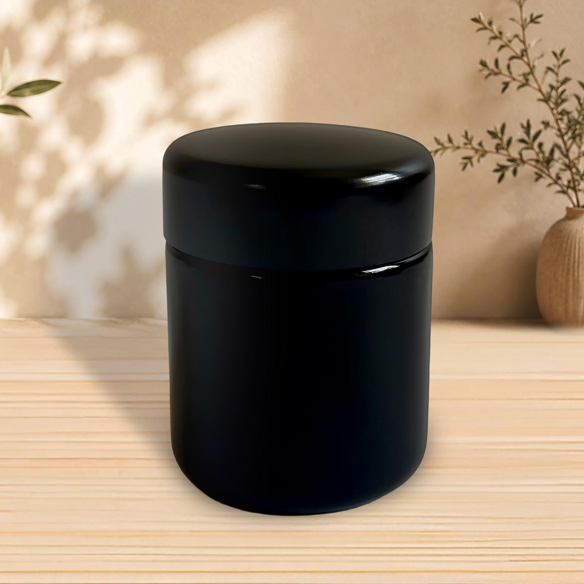 50 ml Black UV Glass Screw Top Jar